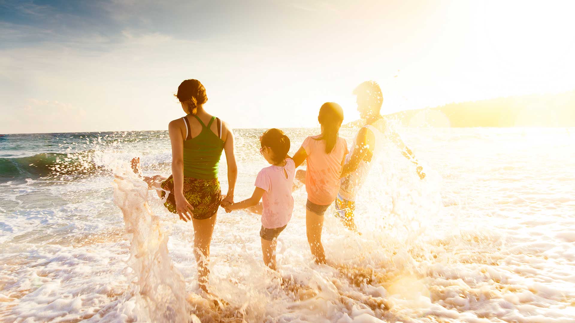 Family beach vacation